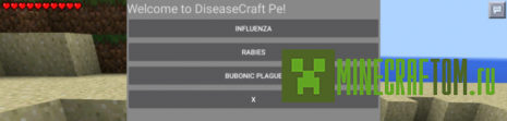 Мод DiseaseCraft (Болезни) версии 0.10.5 Майнкрафт ПЕ Мод DiseaseCraft (Болезни) версии 0.10.5 Майнкрафт ПЕ
