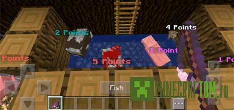 Карта Mob Fishing (Рыбачим на мобов) для Майнкрафт ПЕ