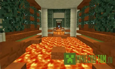 Карта Lava Jumps (Лава прыжки) для портативной версии Майнкрафт Карта Lava Jumps (Лава прыжки) для портативной версии Майнкрафт