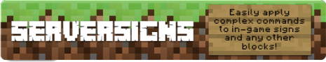 Плагин ServerSigns (Серверные таблички) версии 1.5.2 Майнкрафт