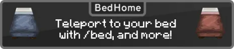 Плагин BedHome (Возвращение в кровать) версии 1.7.2 Майнкрафт