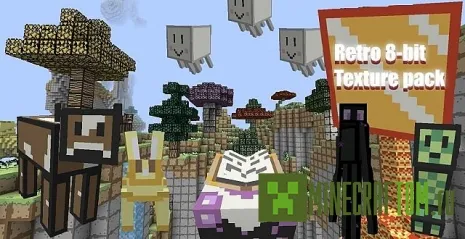 Текстуры Retro 8-bit (Ретро 8 бит) версии 1.8 Майнкрафт Текстуры Retro 8-bit (Ретро 8 бит) версии 1.8 Майнкрафт