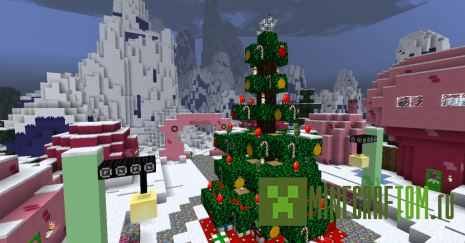 Карта Grinchmas игры Майнкрафт