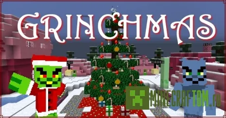 Карта Grinchmas игры Майнкрафт