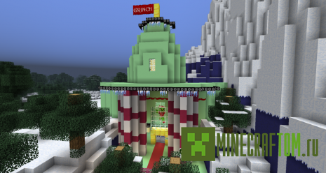 Карта Grinchmas игры Майнкрафт