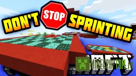 Карта Dont Stop Sprinting (Не переставай бежать) игры Minecraft Карта Dont Stop Sprinting (Не переставай бежать) игры Minecraft