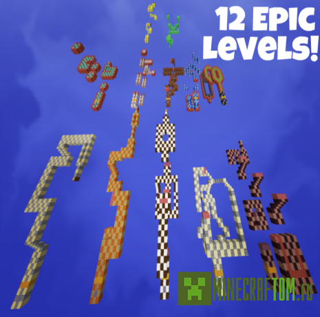 Карта Dont Stop Sprinting (Не переставай бежать) игры Minecraft Карта Dont Stop Sprinting (Не переставай бежать) игры Minecraft