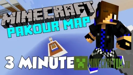 Карта 3 Minutes (Три минуты) игры Minecraft