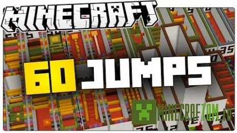 Карта 60 Jumps (60 прыжков) игры Майнкрафт