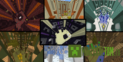 Карта Mini Biome Parkour (Паркур в мини биомах) игры Minecraft Карта Mini Biome Parkour (Паркур в мини биомах) игры Minecraft