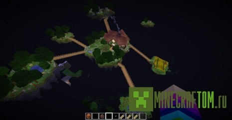 Карта Flying Islands of Harmony (Летящие острова Гармонии) Майнкрафт