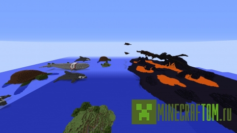 Карта Fantasy War (Выдуманная война) для игры Minecraft