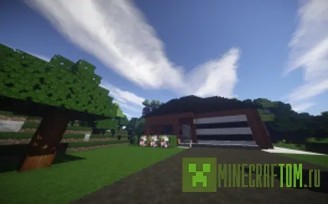 Карта Modern Split Home (Современный дом) игры Майнкрафт Карта Modern Split Home (Современный дом) игры Майнкрафт