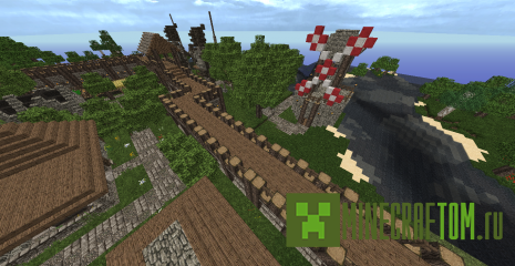 Карта Boromir Village (Поселок Боромир) игры Minecraft