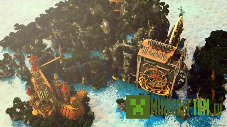 Карта Ashwick - The Lonely Isle (Ашвик - одинокий остров) для Майнкрафт