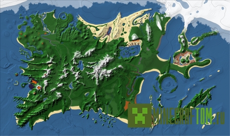 Карта Mya Island (Остров Муа) для игры Minecraft