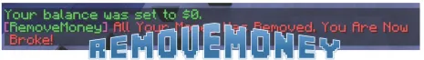 Плагин RemoveMoney (Удалить деньги) версии 1.6.2 Minecraft