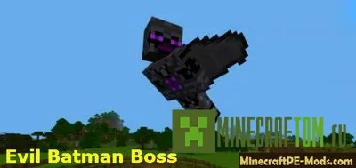Мод Evil Batman Boss (Злой босс Бетмен) для версии 0.17.0 MCPE Мод Evil Batman Boss (Злой босс Бетмен) для версии 0.17.0 MCPE