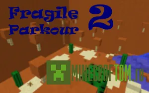 Карта Fragile Parkour 2 (Хрупкий паркур 2) версии 1.10.2 Майнкрафт Карта Fragile Parkour 2 (Хрупкий паркур 2) версии 1.10.2 Майнкрафт