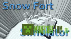Карта Snow Fort Simulator (Симулятор Снежный форт) игры Майнкрафт Карта Snow Fort Simulator (Симулятор Снежный форт) игры Майнкрафт