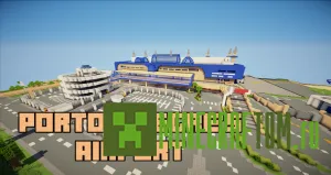 Карта Porto Alegres International Airport (Аэропорт Алегрес) Майнкрафт