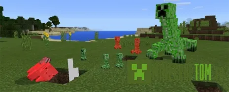 Мод Mutant Creeper (Мутант Крипер) версии 0.17.0 игры Майнкрафт ПЕ Мод Mutant Creeper (Мутант Крипер) версии 0.17.0 игры Майнкрафт ПЕ