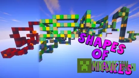 Карта 15 Shapes of snakes (15 видов змей) для версии 1.10.2 Майнкрафт