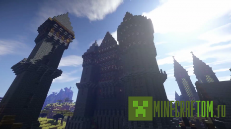 Карта Medieval City (Средневековый город) игры Майнкрафт