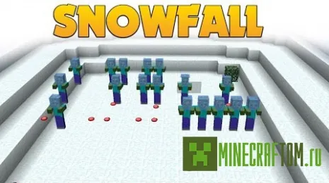 Карта Snowfall (Снегопад) игры Майнкрафт