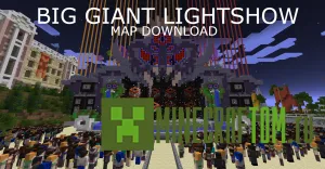 Карта Big Giant Lightshow (Световое шоу больших гигантов) Майнкрафт