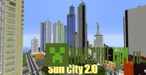 Карта Sun city (Солнечный город) для игры Minecraft Карта Sun city (Солнечный город) для игры Minecraft