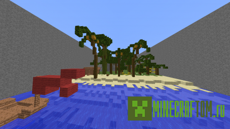 Карта Capitan Seagull's Buttons (Кнопки капитана Сигула) Майнкрафт