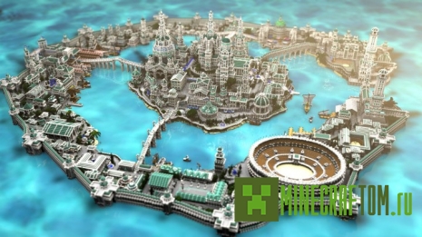 Карта Atlantide (Атлантида) для игры Minecraft