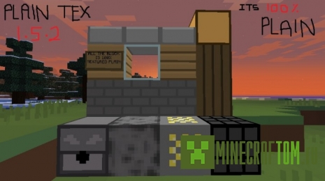 Текстуры PlainTex V1.5 для 1.5.2 Майнкрафт