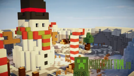 Карта Hot Potato (Горячая картошка) для Майнкрафт