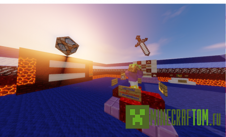 Карта Command Block Wipeout для игры Minecraft Карта Command Block Wipeout для игры Minecraft