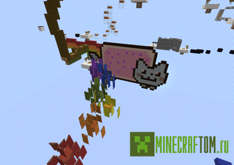 Карта Freestyle Parkour (Свободный стиль) для игры Minecraft