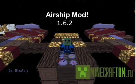 Карта Airships (Воздушный корабль) для игры Minecraft Карта Airships (Воздушный корабль) для игры Minecraft
