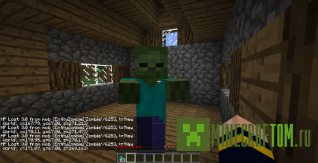 Мод HPCheck для версии 1.7.10 игры Minecraft