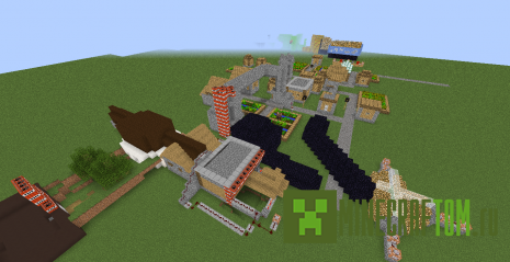 Карта The 28 Mazes (28 лабиринтов) Майнкрафт