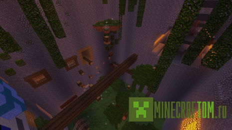 Карта Cave jump (Пещерный прыжок) игры Minecraft