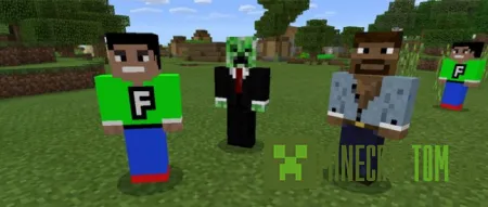 Текстуры YouTube Villagers (Жители Ютуба) для версии 0.16.0 MCPE