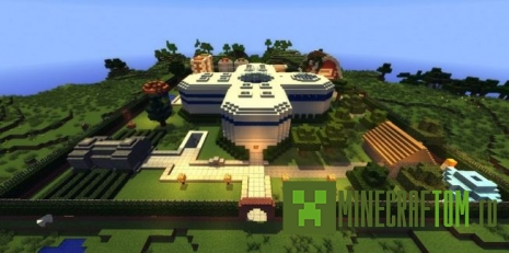 Карта Piston House (Поршневой дом) для игры Майнкрафт