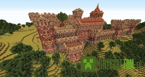 Карта Castle Wall Bundle (Замковая стеновая накладка) для Minecraft