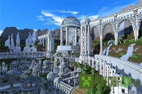 Карта The City of Adamantis (Город Адамантис) для Minecraft