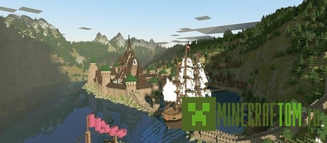 Карта Arendelle Frozen (Замерзший Арендель) для Майнкрафт