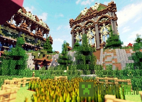 Карта Downstream (Вниз по течению) для игры Minecraft