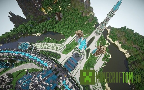 Карта The Halo of Transcendence для игры Minecraft