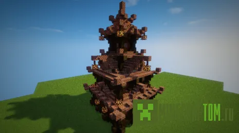 Карта Temple asiatique (Храм азиатики) для игры Minecraft