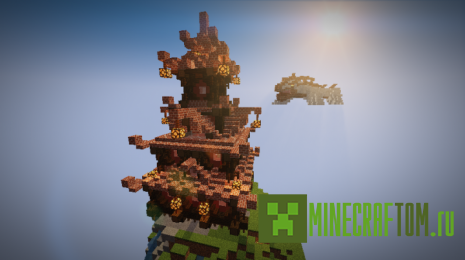 Карта Temple asiatique (Храм азиатики) для игры Minecraft